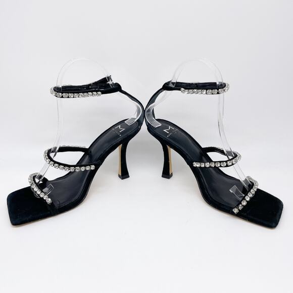 Marc Fisher Women's Black Dezzi Square Toe Stiletto Heeled Sandal Size 6M - Picture 6 of 12